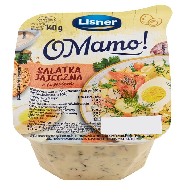 Lisner O Mamo! Sałatka jajeczna z łososiem 140 g