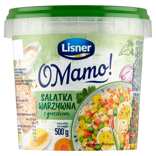 Lisner O Mamo! Sałatka warzywna z groszkiem 500 g