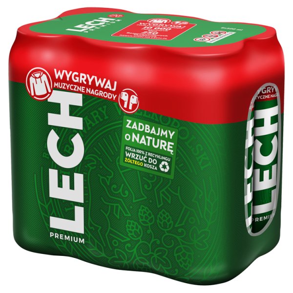 Lech Premium Piwo jasne 6 x 500 ml