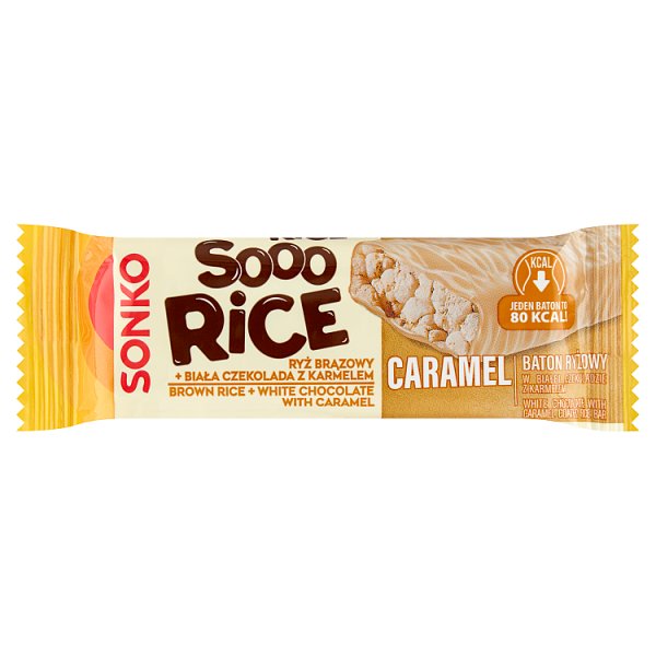 Sonko Sooo Rice Baton ryżowy w białej czekoladzie z karmelem 16 g