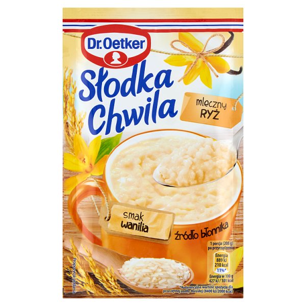 Dr. Oetker Słodka Chwila Mleczny ryż smak wanilia 58 g