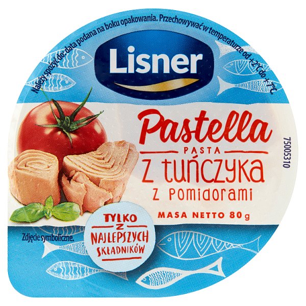 Lisner Pastella Pasta z tuńczyka z pomidorami 80 g