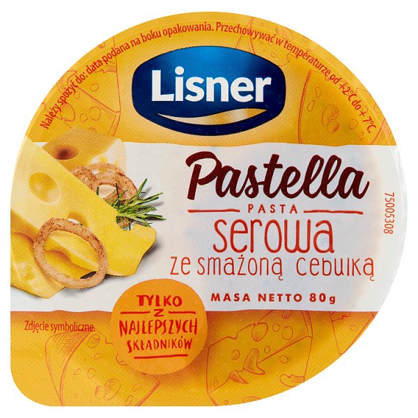 Lisner Pastella Pasta serowa ze smażoną cebulką 80 g