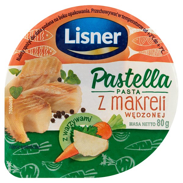 Lisner Pastella Pasta z makreli wędzonej 80 g