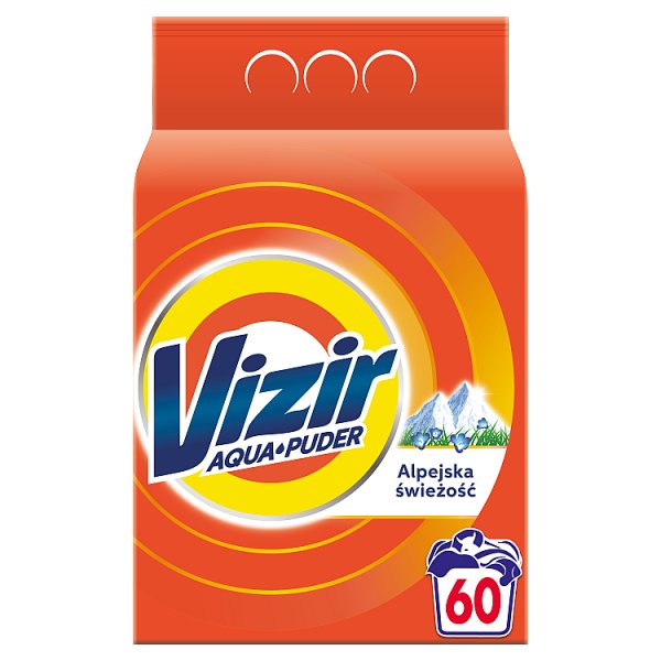 Vizir Alpine Fresh, Proszek do prania Aqua Powder, 60 prań