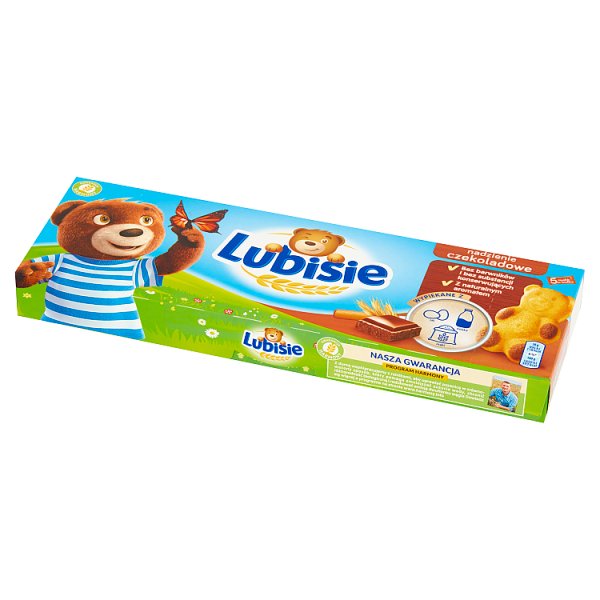 Lubisie Ciastko biszkoptowe z nadzieniem czekoladowym 150 g (5 x 30 g)