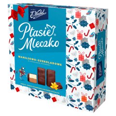 E. Wedel Ptasie mleczko waniliowo-czekoladowe w czekoladzie deserowej 360 g
