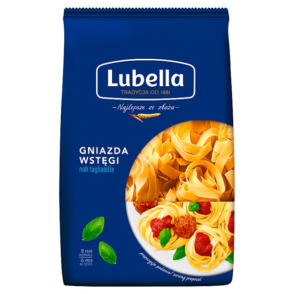 Lubella Makaron gniazda wstęgi 400 g