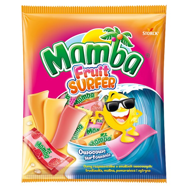 Mamba Fruit Surfer Gumy rozpuszczalne o smakach owocowych 140 g