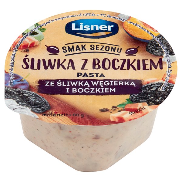 Lisner Smak Sezonu Pasta ze śliwką węgierką i boczkiem 80 g