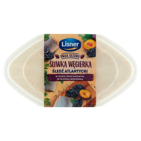 Lisner Smak Sezonu Śledź atlantycki w sosie śmietanowym ze śliwką węgierką 280 g