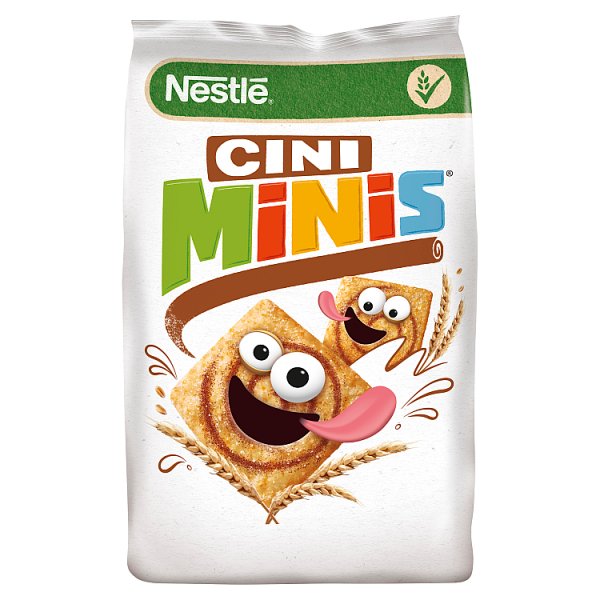 Nestlé Cini Minis Zbożowe kwadraciki o smaku cynamonowym 500 g