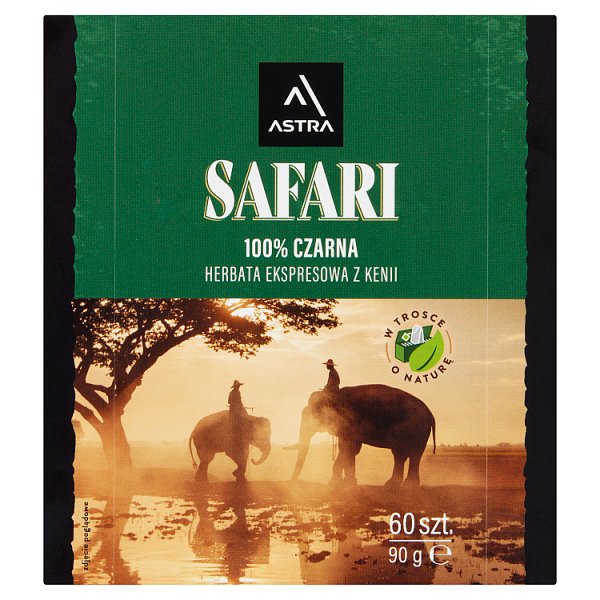 Astra Safari 100 % czarna herbata ekspresowa z Kenii 90 g (60 x 1,5 g)