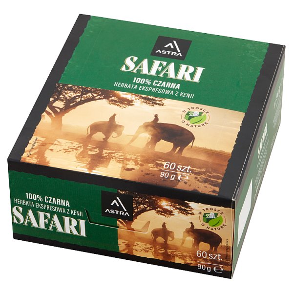 Astra Safari 100 % czarna herbata ekspresowa z Kenii 90 g (60 x 1,5 g)