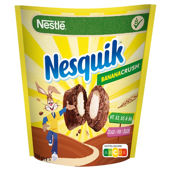 Nestlé Nesquik BananaCrush Płatki śniadaniowe 350 g