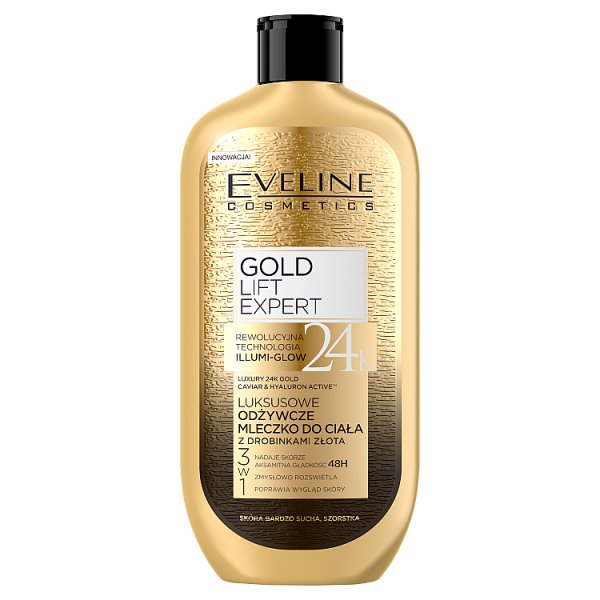 Gold Lift Expert 24k Gold Luksusowe odżywcze mleczko do ciała z drobinkami złota
