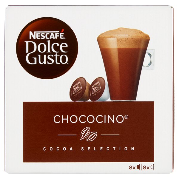 Nescafé Dolce Gusto Chococino Czekolada i mleko w kapsułkach 256 g (8 x 16 g i 8 x 16 g)
