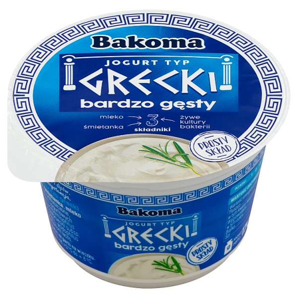 Bakoma Jogurt typ grecki bardzo gęsty 170 g