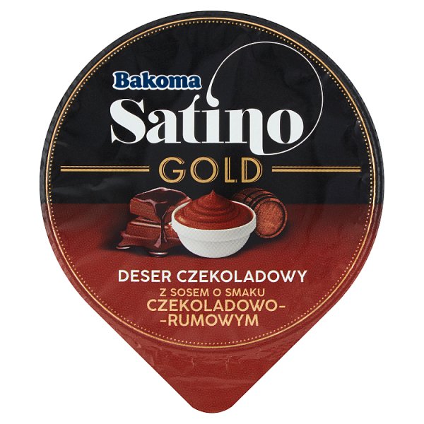 Bakoma Satino Gold Deser czekoladowy z sosem o smaku czekoladowo-rumowym 135 g