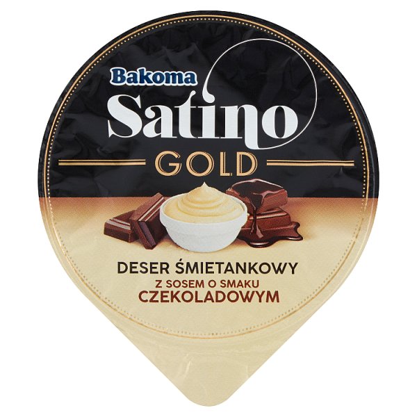 Bakoma Satino Gold Deser śmietankowy z sosem o smaku czekoladowym 135 g