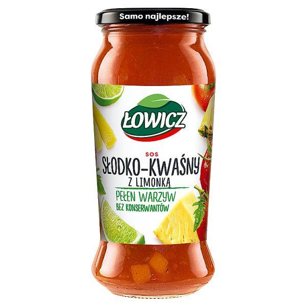 Łowicz Sos słodko-kwaśny z limonką 500 g