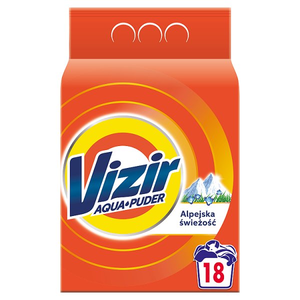 Vizir Alpine Fresh, Proszek do prania Aqua Powder, 18 prań