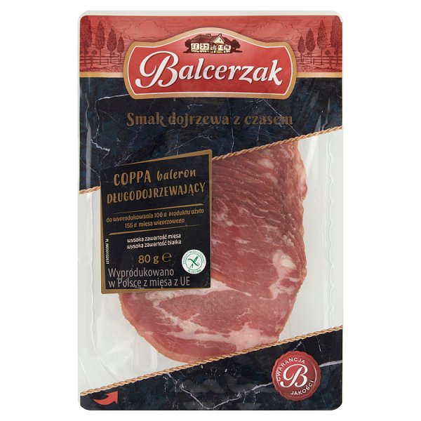 Balcerzak Coppa Baleron długodojrzewający 80 g