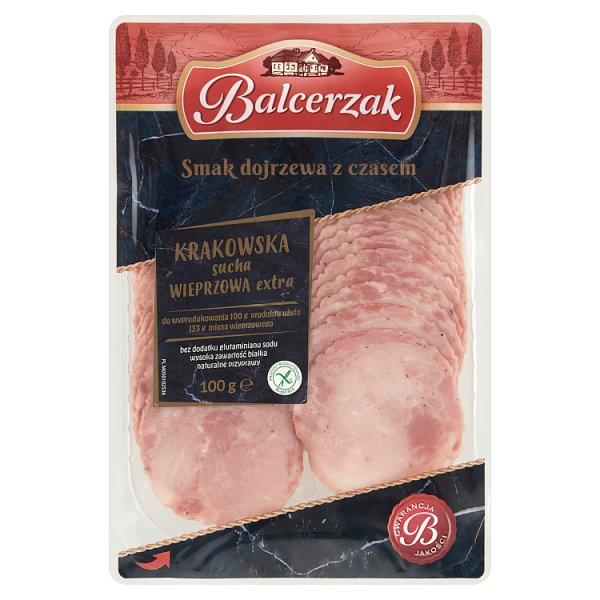 Balcerzak Krakowska sucha wieprzowa extra 100 g