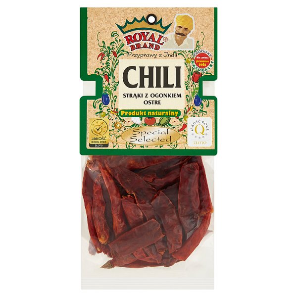 Royal Brand Chili strąki z ogonkiem ostre 30 g