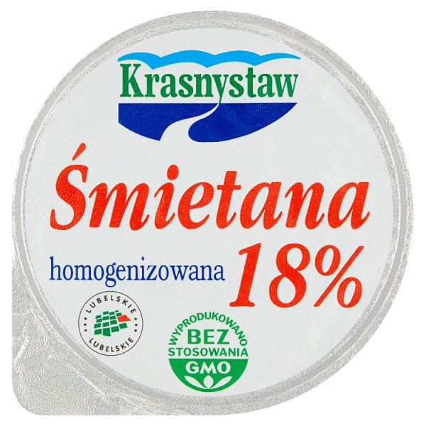 Krasnystaw Śmietana 18 % homogenizowana 150 g