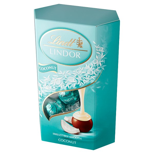 Lindt Lindor Pralinki z czekolady mlecznej z nadzieniem kokosowym 200 g