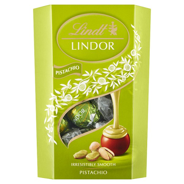 Lindt Lindor Czekolada mleczna z nadzieniem pistacjowym 200 g