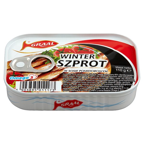 Graal Winter Szprot w sosie pomidorowym 110 g