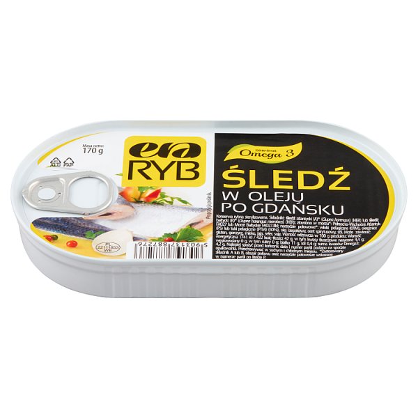 Era Ryb Śledź w oleju po gdańsku 170 g