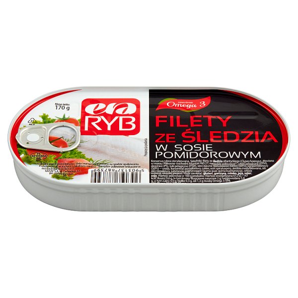 Era Ryb Filety ze śledzia w sosie pomidorowym 170 g