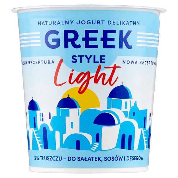 GREEK STYLE Light Naturalny jogurt delikatny 340 g