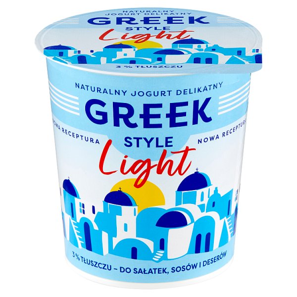 GREEK STYLE Light Naturalny jogurt delikatny 340 g