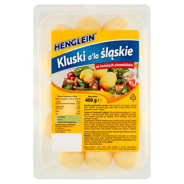 Henglein Kluski a&#039;la śląskie ze świeżych ziemniaków 400 g