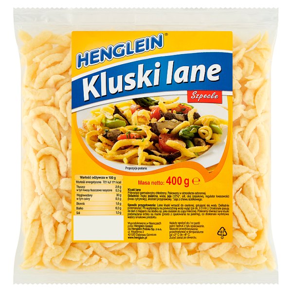 Henglein Kluski lane szpecle 400 g