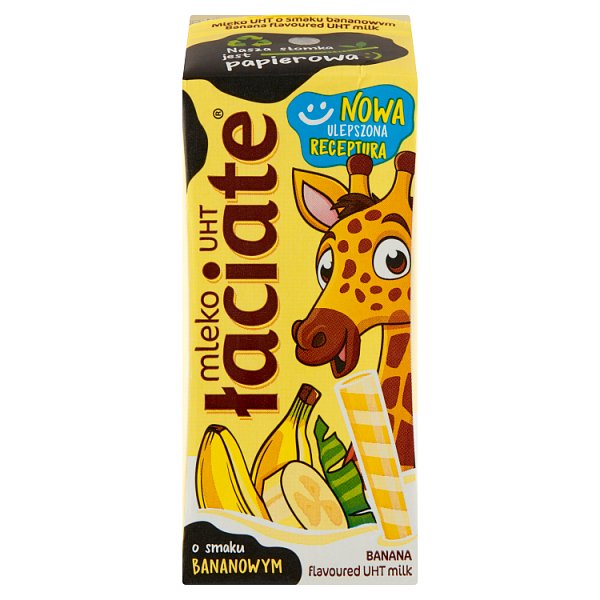 Łaciate Mleko UHT o smaku bananowym 200 ml