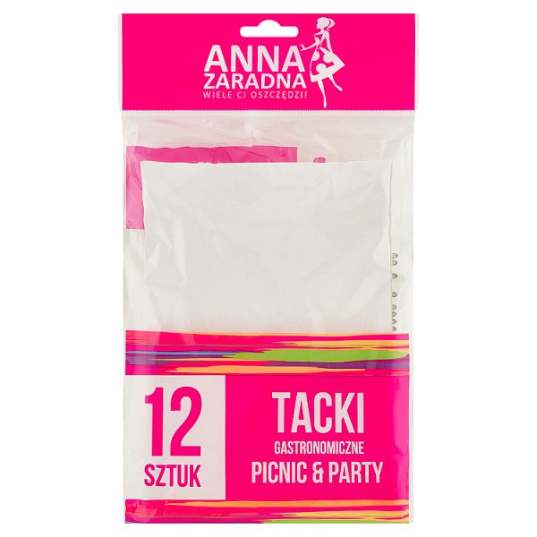 Anna Zaradna Picnic &amp; Party Tacki gastronomiczne 12 sztuk