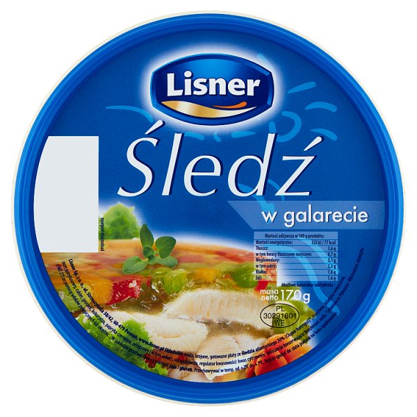 Lisner Śledź w galarecie 170 g