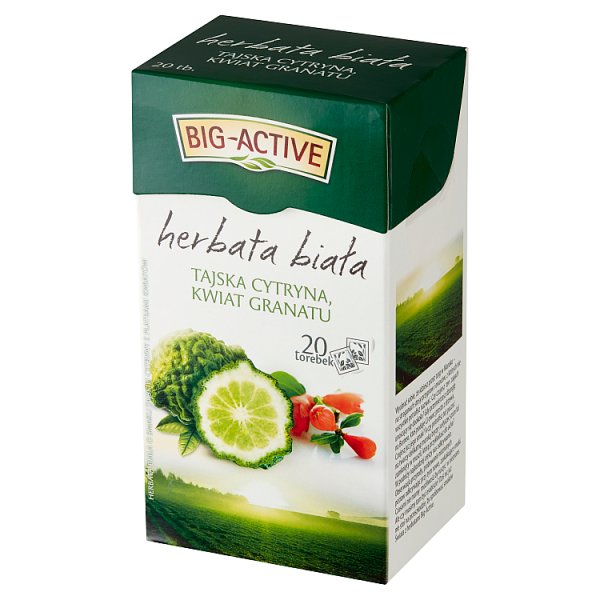 Big-Active Herbata biała tajska cytryna kwiat granatu 30 g (20 x 1,5 g)