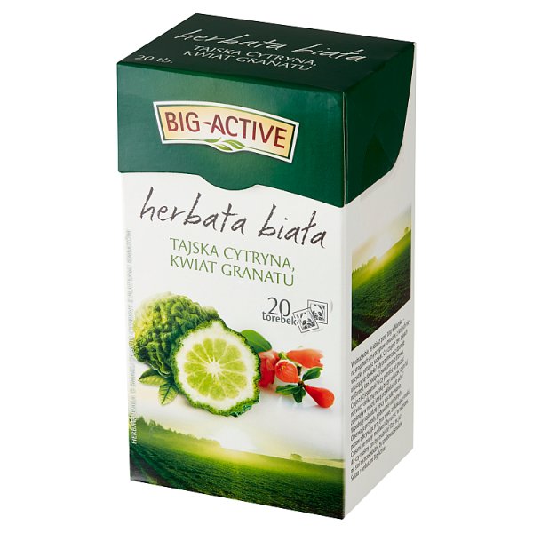 Big-Active Herbata biała tajska cytryna kwiat granatu 30 g (20 x 1,5 g)