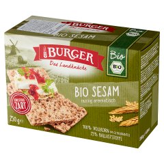 Burger Pieczywo chrupkie żytnie razowe z sezamem bio 250 g