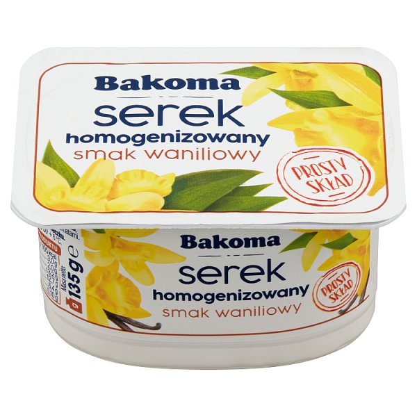 Bakoma Serek homogenizowany smak waniliowy 135 g