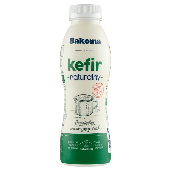 Bakoma Kefir naturalny 370 g