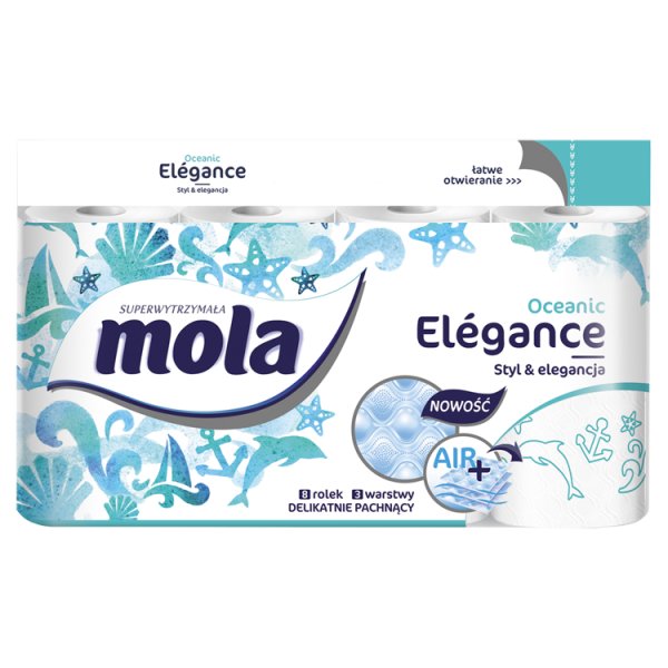 Mola Elégance Oceanic Papier toaletowy 8 rolek