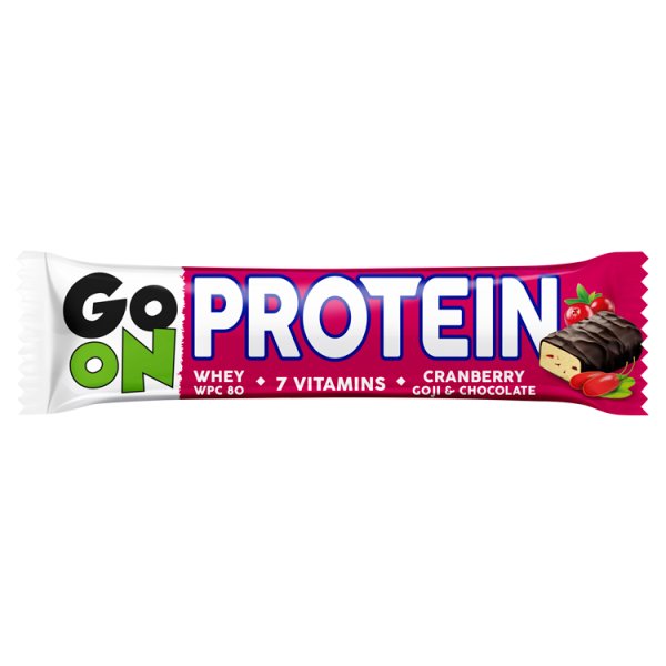 Sante Go On Protein Baton z żurawiną i jagodami goji w czekoladzie 50 g