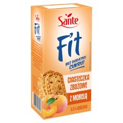 Sante Fit Ciasteczka zbożowe z morelą 300 g (6 x 50 g)